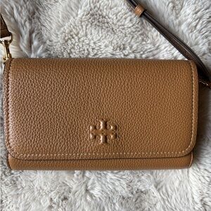 Tory Burch Tan Leather Crossbody Bag